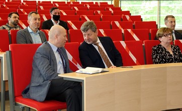 Spotkanie władz uczelni z pracownikami WMT