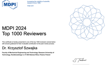 Wyróżnienie Dra inż. Krzysztofa Szwajki