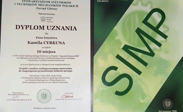 Wyjątkowa nagroda dla absolwenta WMT