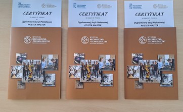 Dyplomy dla zwycięzców Dyplomowej Sesji Plakatowej POSTER MASTER 2026,